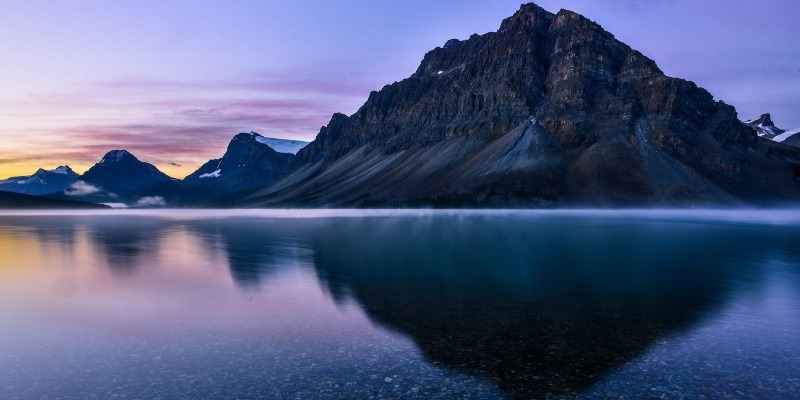 mountain and water